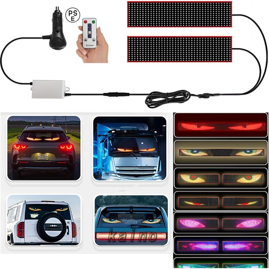 デビルアイ led ライト 車 スクリーン トラック DIYテキストパターン