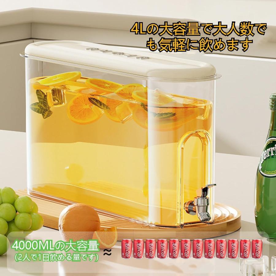 麦茶ポット ピッチャー お茶ポット冷水筒 冷蔵庫ポット 蓋付き 大容量