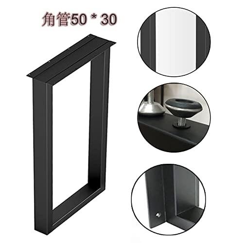 アイアン テーブル脚 高さ70cm 奥行30-60cm ブラック メタルスチール