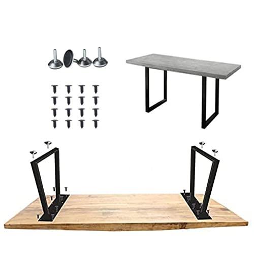 アイアン テーブル脚 高さ70cm 奥行30-60cm ブラック メタルスチールレッグ 2個セットダイニングテーブルアイアンレッグ 組立簡単 天板は付属しません アイアン テーブル脚 高さ70cm 奥行30-60cm ブラック メタルスチール