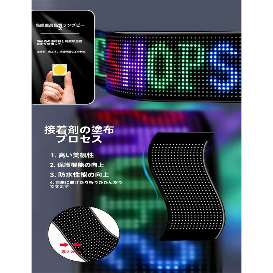 車用デビルアイライト【2026新登場 】LEDディスプレイスクリーン RGB