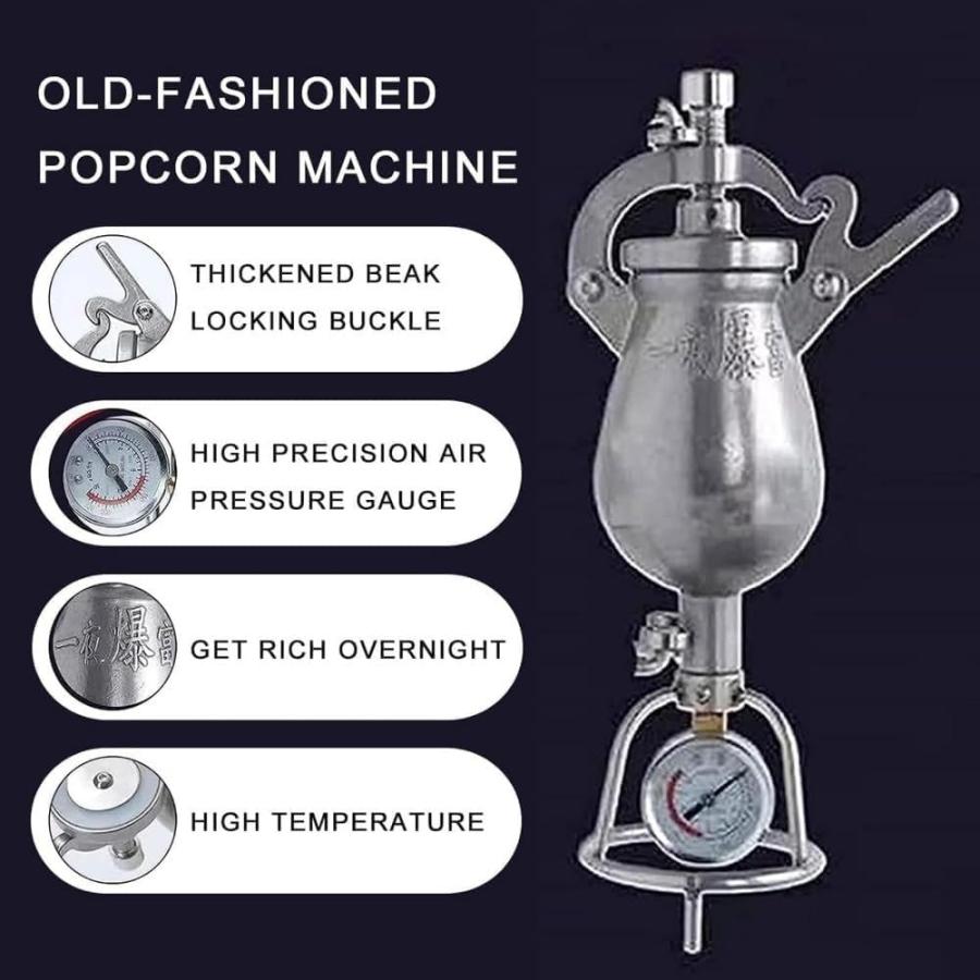 ポン菓子機 ポン菓子機械 304 ステンレス鋼 ミニ中国の伝統的な