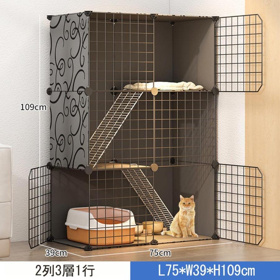 猫 ケージ 特大キャットケージ折り畳み式 持ち手付き移動便利室内飼い