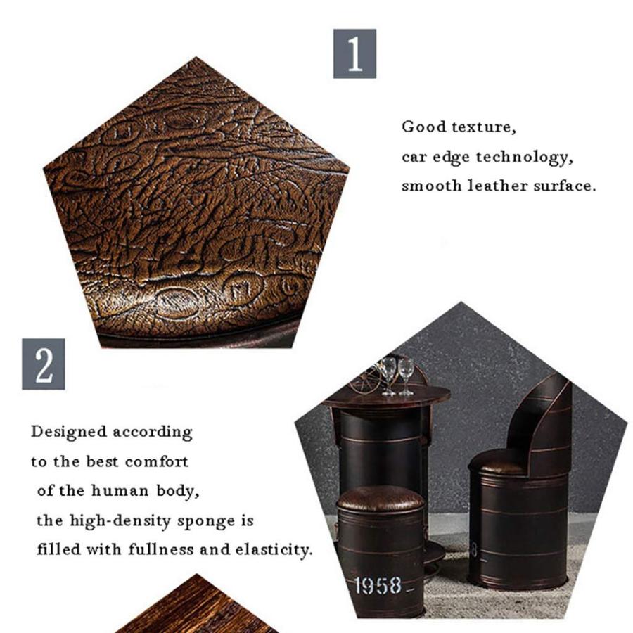 バーレトロスーツ、 ヨーロッパのバーテーブルと椅子、ドラム缶