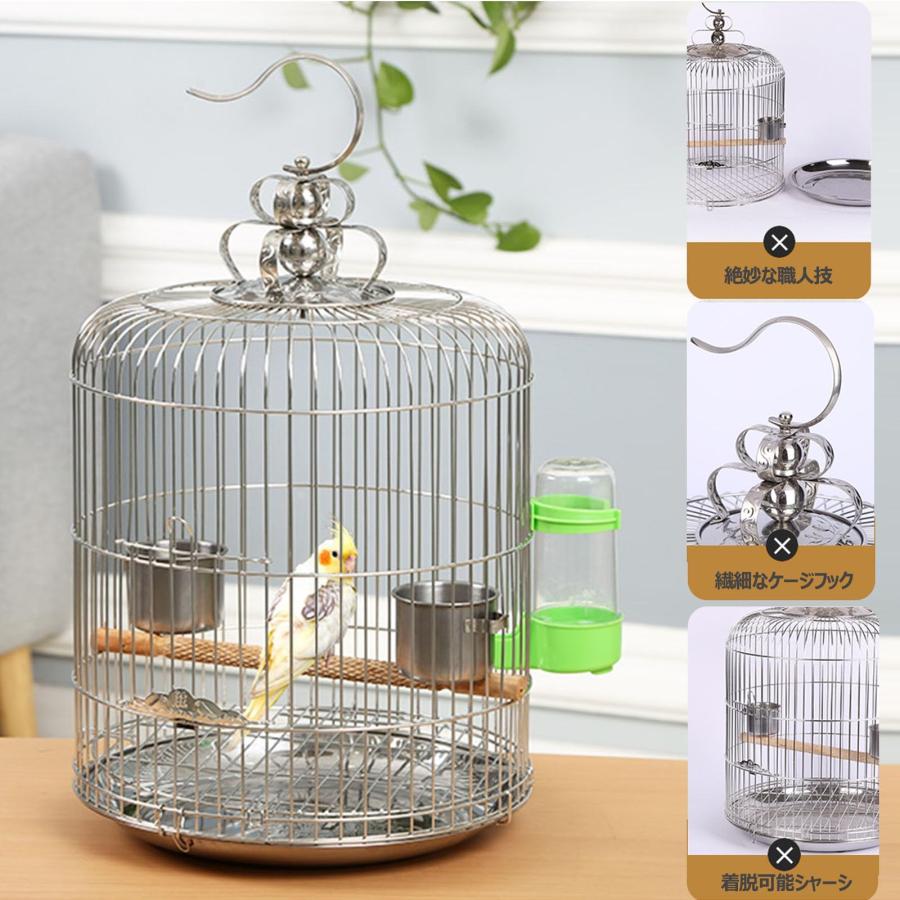 大型インコケージ　ステンレス製　バードケージ　鳥かご　全面開放　600×800 Amazon | HUAHUASHOP大型 鳥かご セキセイインコ
