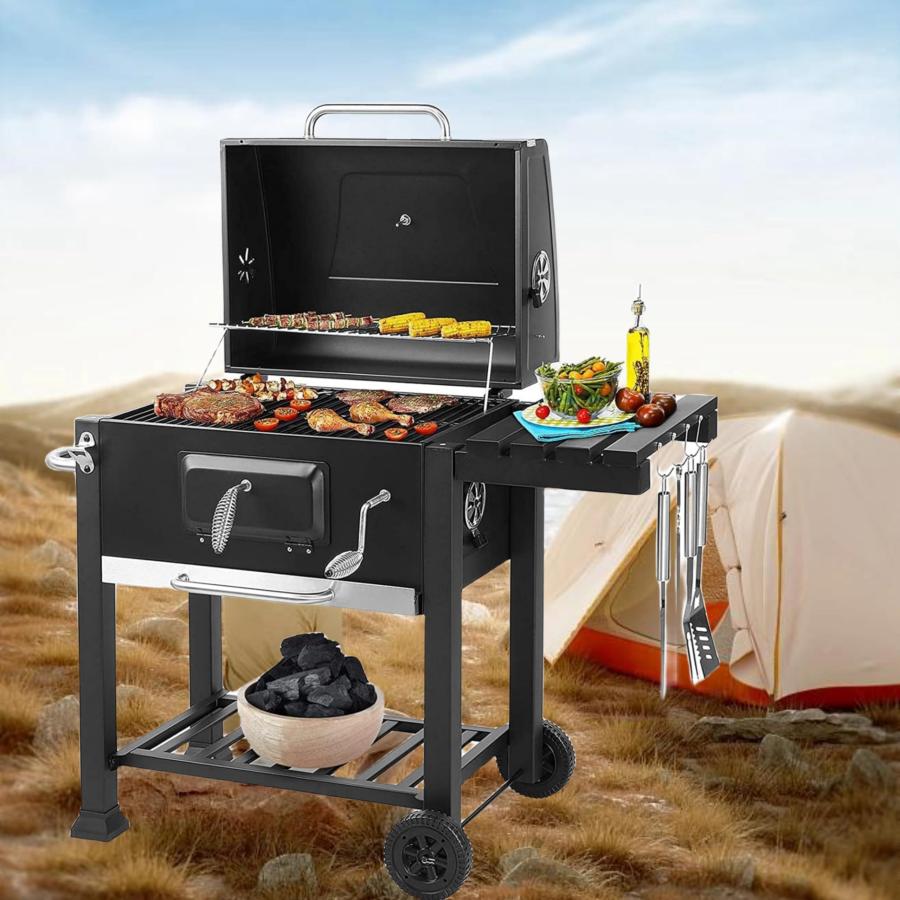 バーベキューコンロ特大 バーベキューコンロ メッシュテーブル 2点セット BBQコンロ セット