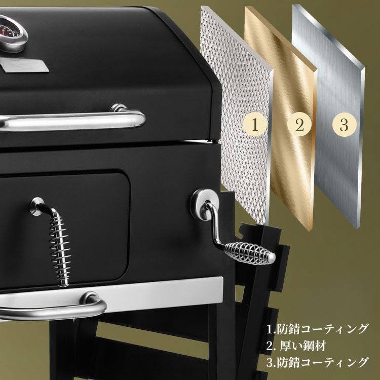 炭火焼き キャンプ バーベキューコンロ大型 焚き火台 BBQグリル