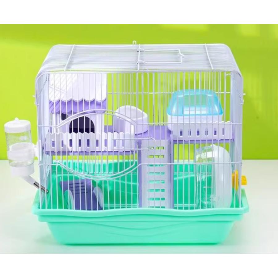 小動物用　フクロモモンガ　ケージ　ケース ハムスターケージフクロモモンガケージ透明組立式キャスター付