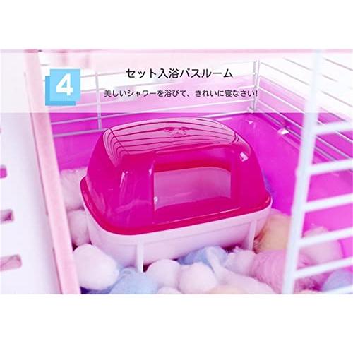 ハムスターケージ フクロモモンガ ケージ 透明 組立式 持ち運びやすい