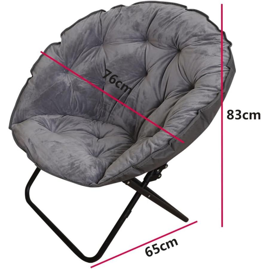 快適なソーサーチェア折りたたみソーサーチェア特大ムーンチェア大人用