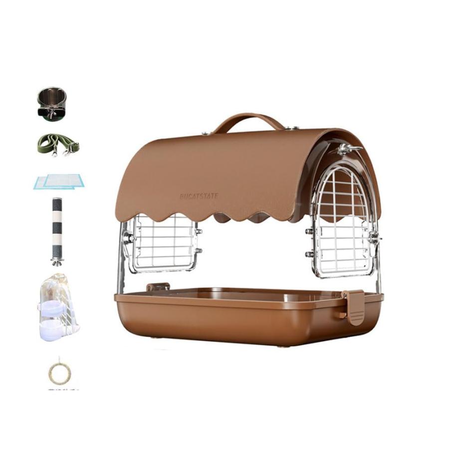 鳥かご キャリーケース 小型 手提げ 肩掛け オカメインコ お出かけ