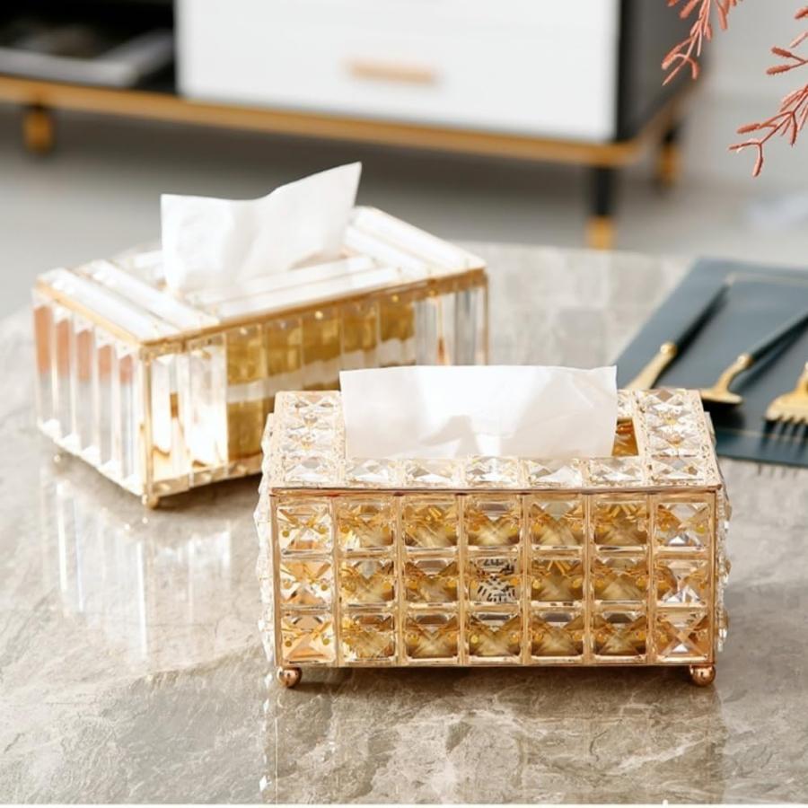 ティッシュケース クリスタル 豪華 ティッシュボックス 高級 キラキラ