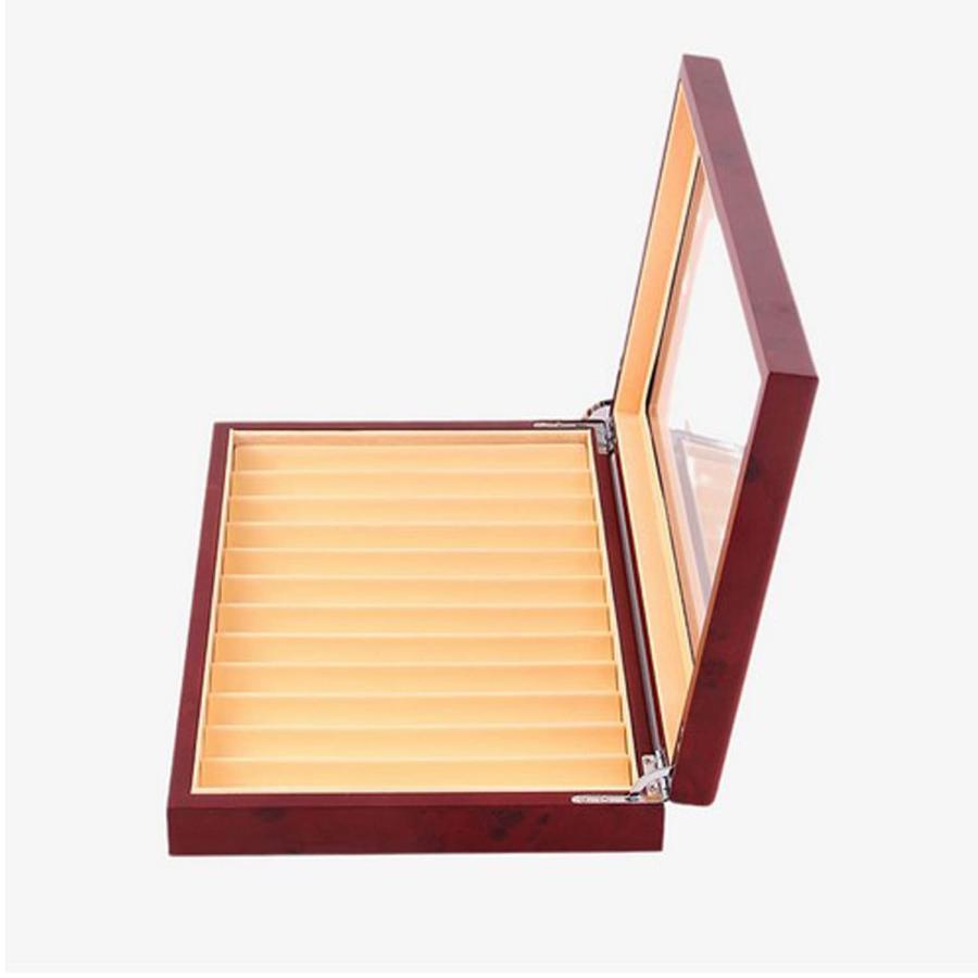 ペン 収納ケース 木製ペンケース 12本用 収納ボックス 万年筆 大容量