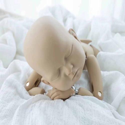新生児 50CM フォトグラフィ トレーニング モデル 金属 ボール ドール ニューボーンフォト プロップス スタジオ用 小道具 小物 スーツケース付きの画像