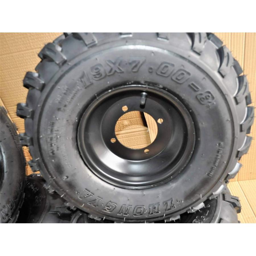四輪 バギー ATV用PCD110 8インチチューブレス 前後4本