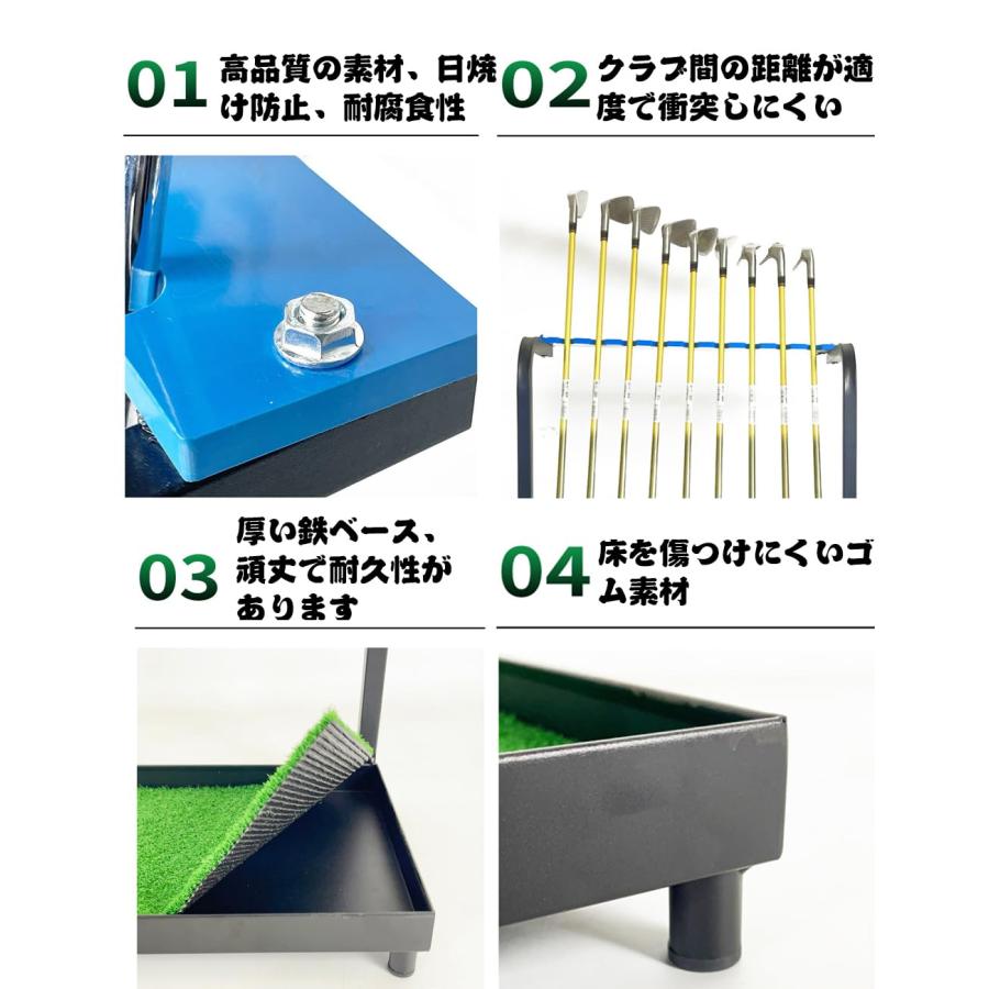 ゴルフクラブスタンド クラブを9本収納可能 室内 業務用 店舗の ゴルフクラブスタンド クラブを9本収納可能 室内 業務用 店舗の