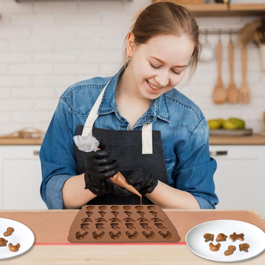 2個セット クリスマス チョコレート型 お菓子型 シリコン型 マフィン