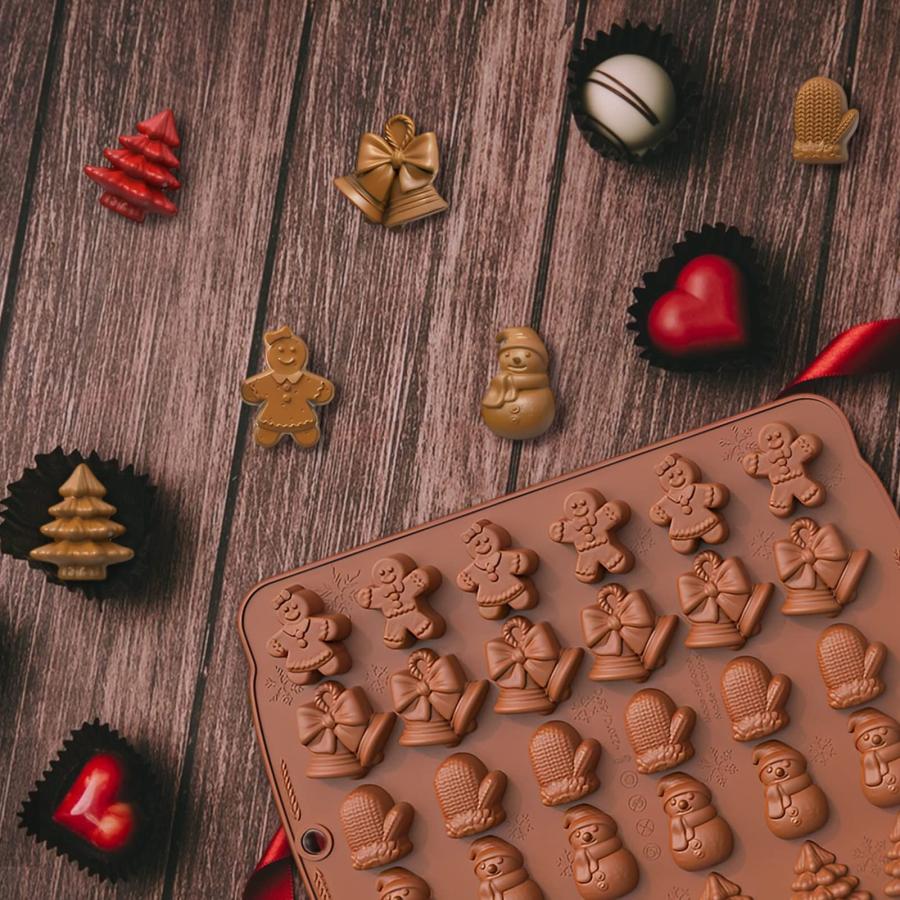 2個セット クリスマス チョコレート型 お菓子型 シリコン型 マフィン