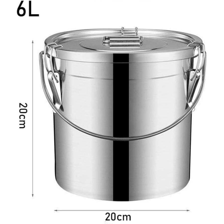 304ステンレススチール ミルク缶 密閉蓋付き バケツ 発酵 ワイン