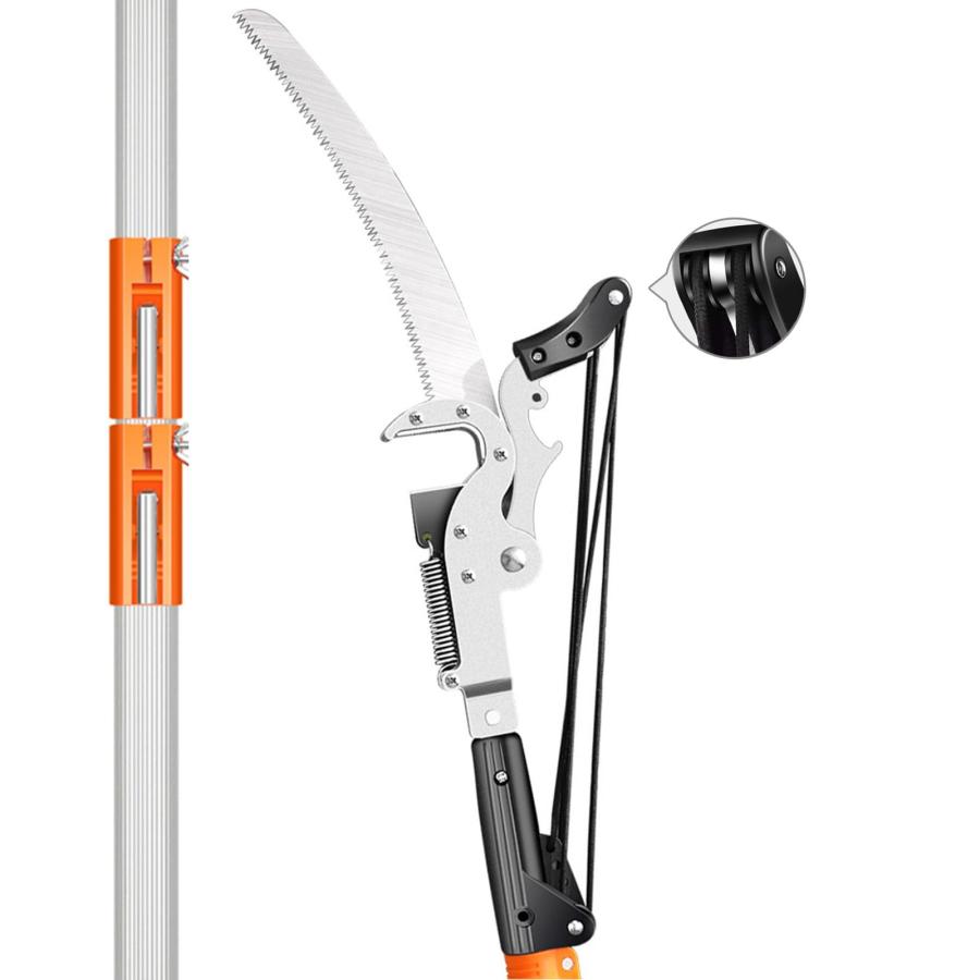 高枝切りばさみ 高枝切鋏 伸縮式 SK5高級炭素刃 超軽量 剪定 太枝切鋏