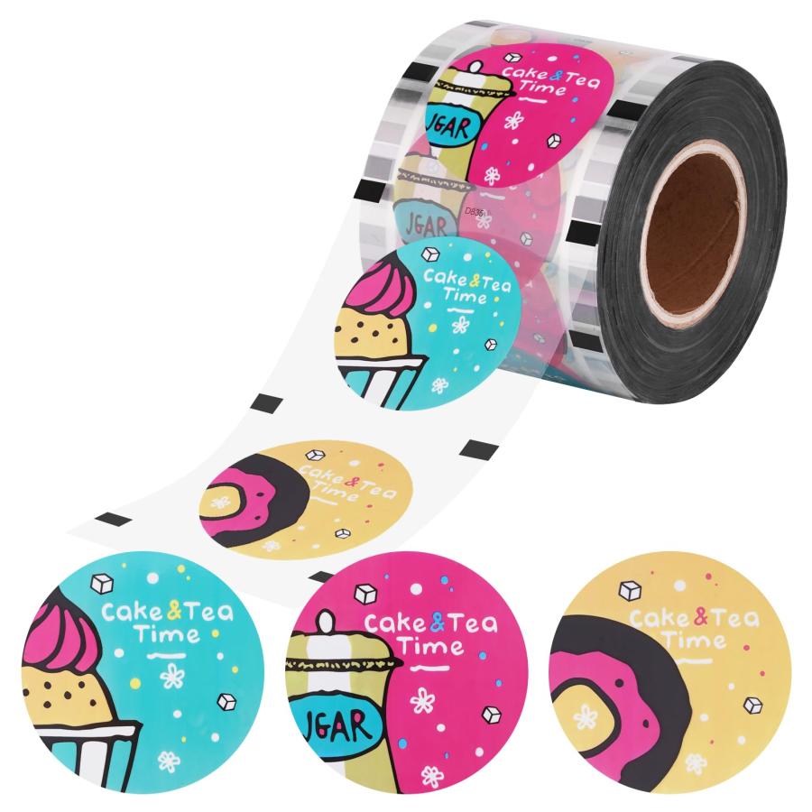 カップシーラーフィルム 3柄/巻 3000枚/巻 90mm/95mm プラスチック
