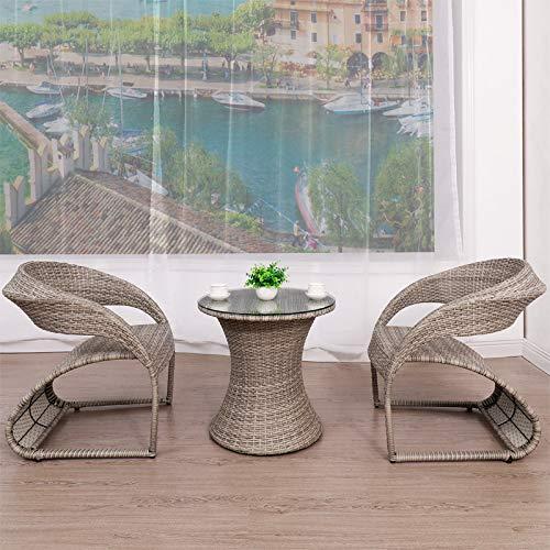 ラタン調 ガーデンファニチャー 庭いすセット テラス 椅子 ガーデン