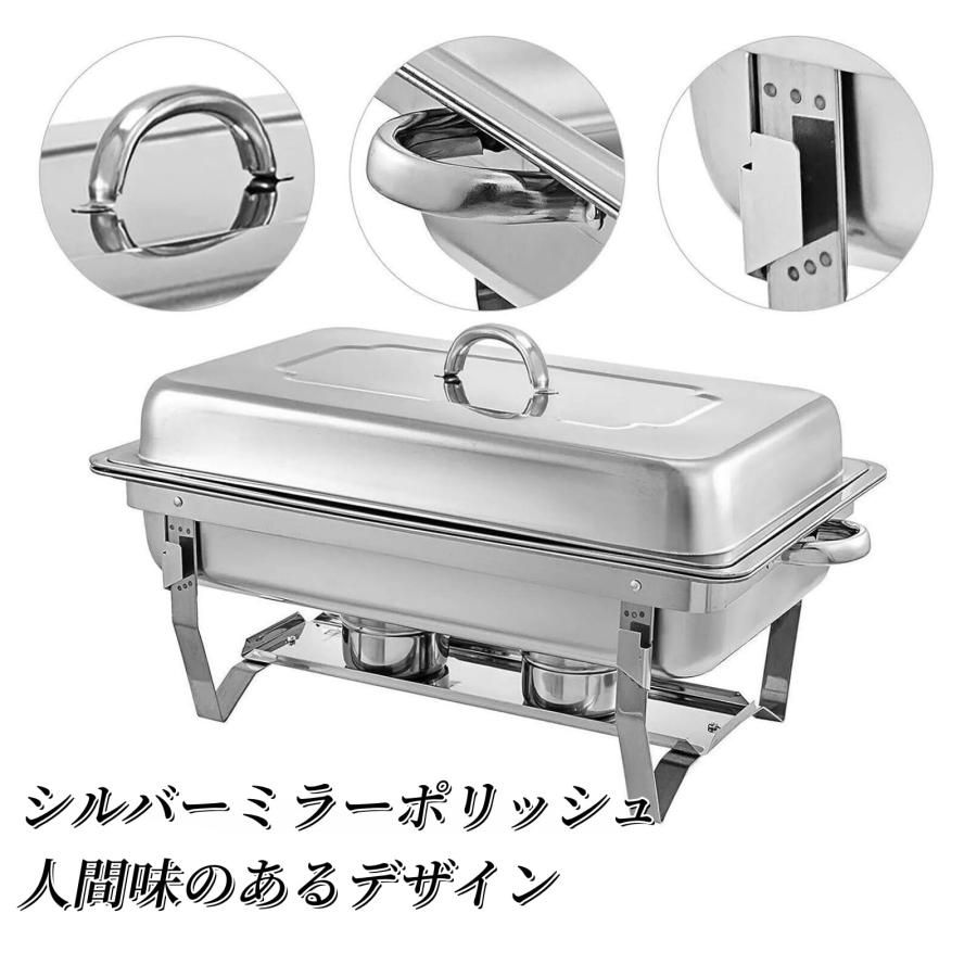ステンレス製ビュッフェボックス 鍋セット 410ステンレス鋼の鍋 皿