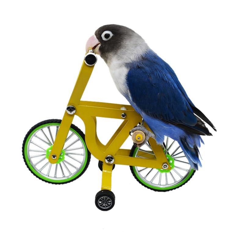 オウムの訓練玩具 鳥 インコ オウム おもちゃ ミニ自転車の玩具 小道具