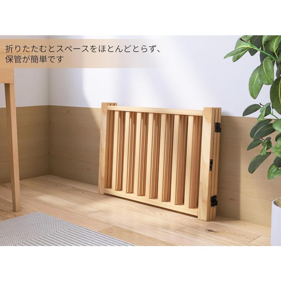 木製犬用ゲートペットフェンス、折り式バリア、ペット用家具フェンス