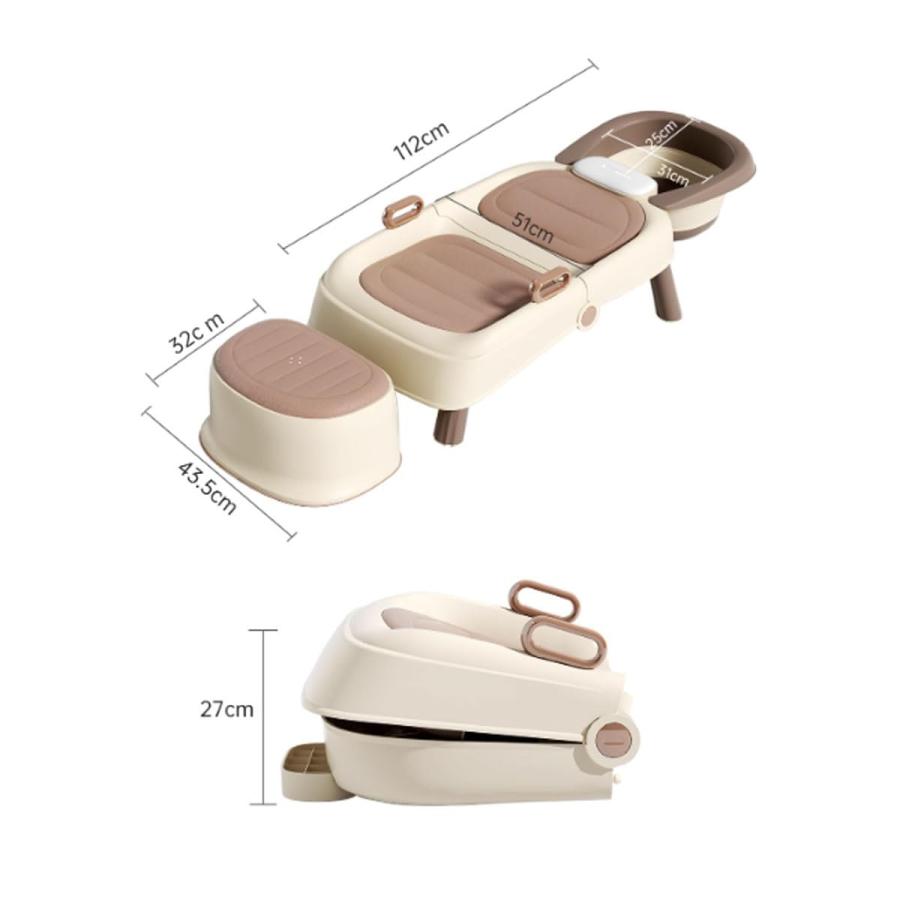 【23日のみ販売】【折りたたみ】シャンプー台とシャンプーチェア 折りたたみシャンプーチェア用 踏み台