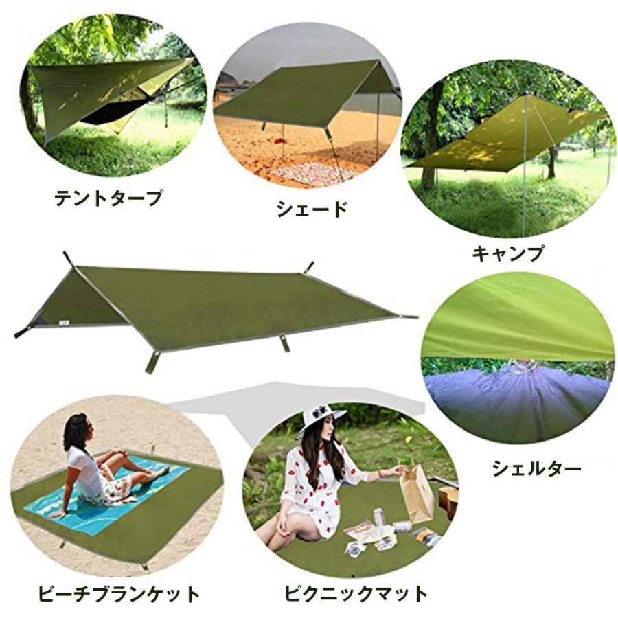 【新品未使用】キャンプタープ 3x3m 防水 遮光 UVカット 付属品完備 防水タープ 天幕 3mx3m キャンプ テント タープ 天幕シェード 高耐水