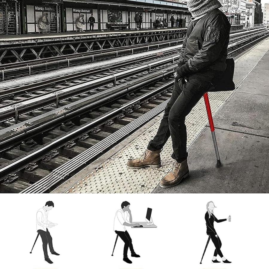 ポータブルチェアおりたたみいすドアチェア モバイルチェア 一本足椅子