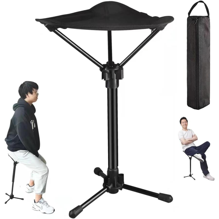 ポータブルチェアおりたたみいすドアチェア モバイルチェア 一本足椅子