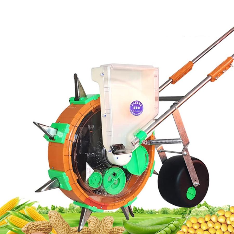 手押し式の播種機（種まき機）です。 トウモロコシや大豆、野菜の種まきに使用できます 楽天市場】種まき機 手動種まき機 野菜播種機 手動プッシュ 2-in-1 多
