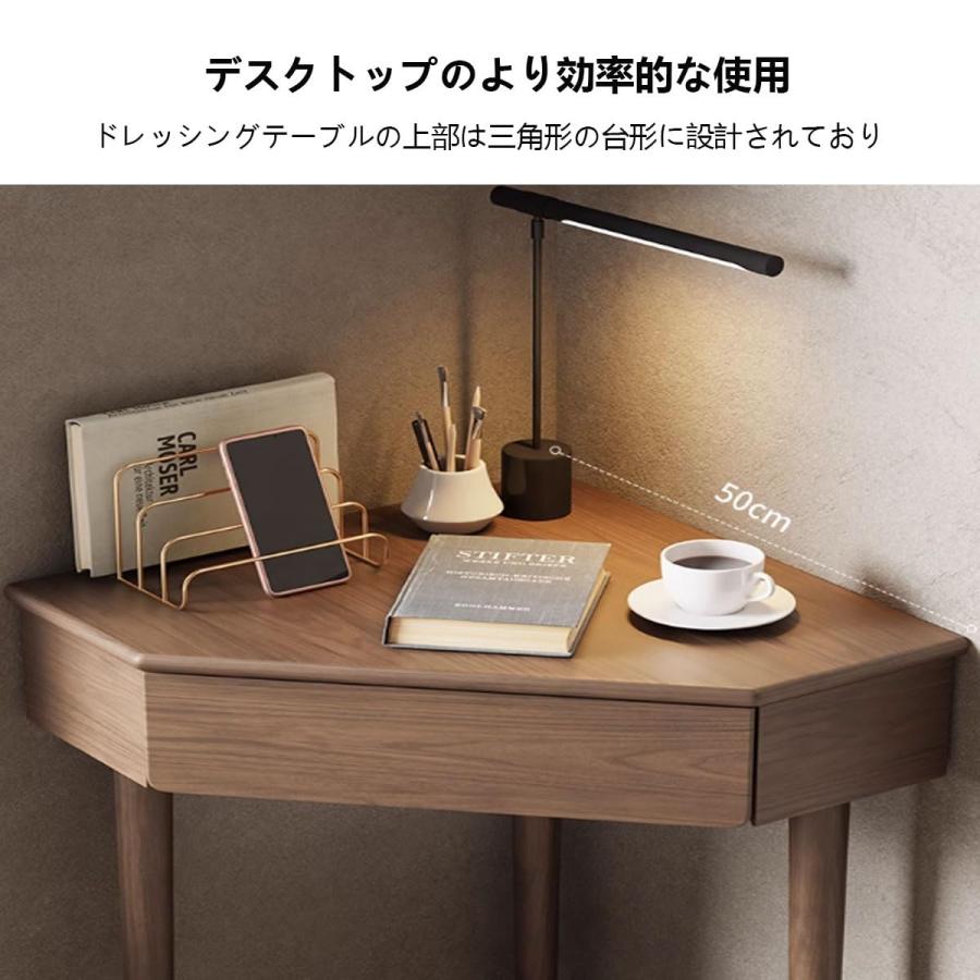 パソコンデスク 三角コーナー コーナーデスク 三角机 無垢材コーナー