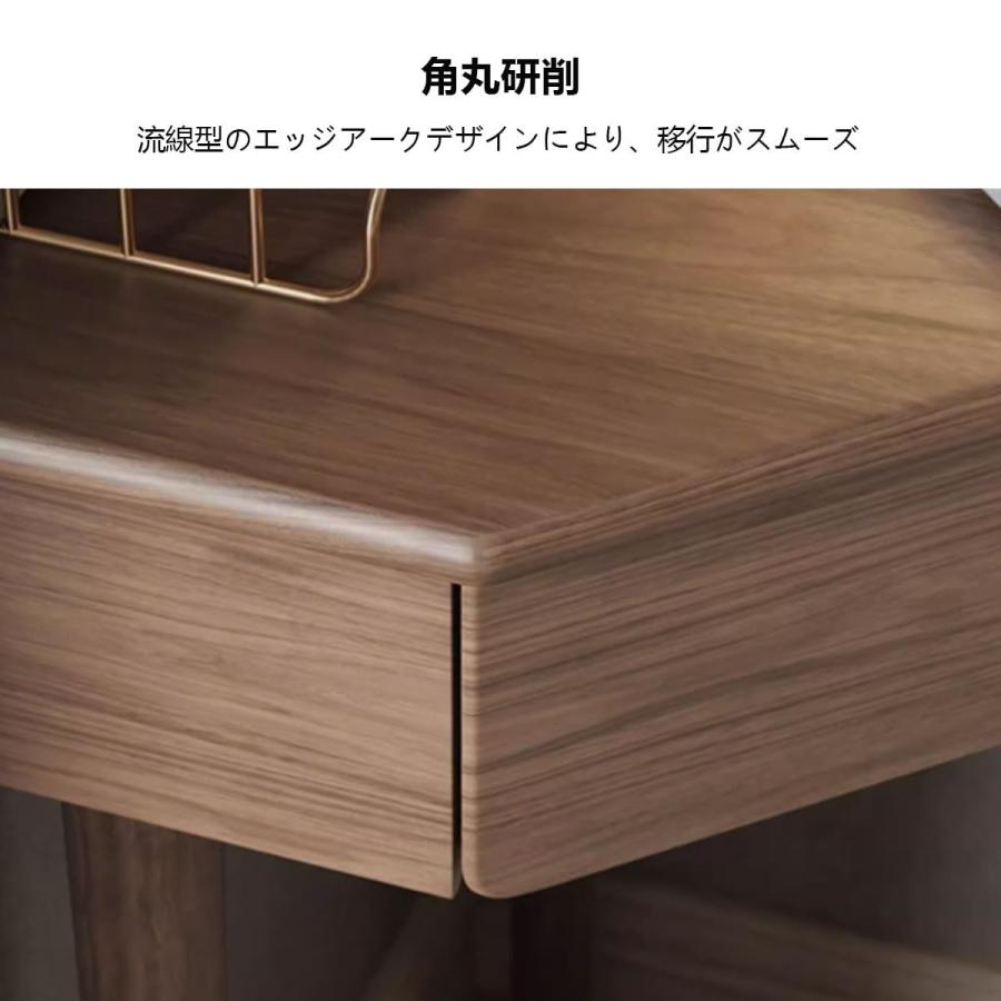 パソコンデスク 三角コーナー コーナーデスク 三角机 無垢材コーナー