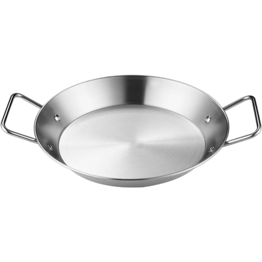 スペイン製 パエリア鍋 18cm~34cm パエリアパン IH対応 ステンレス鋼