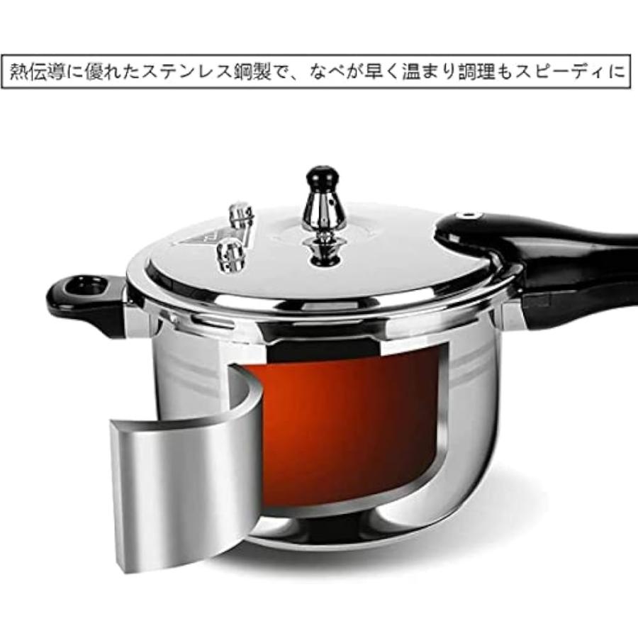 圧力鍋 万能圧力鍋 ステンレス鋼圧力鍋 ガスストーブ該当 IH 対応 直火