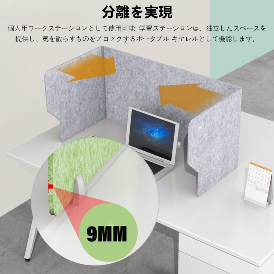 デスク卓上パーテーション間仕切りついたてアコースティックデスクディバイダー防音3パネルテーブルトップパーティション/セパレーターS＆Lオフィス教 デスク 卓上パーテーション 間仕切り ついたて アコースティック