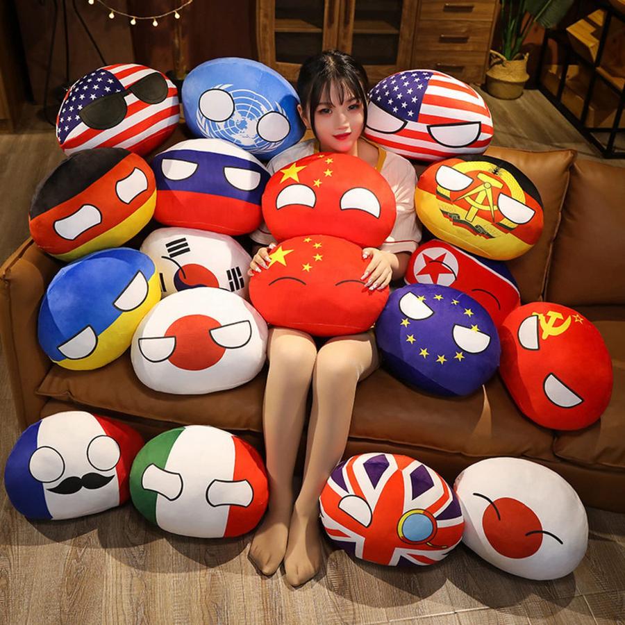 ポーランドボール ぬいぐるみ 11個セット 子供のためのポーランドボールぬいぐるみ、カントリーボールぬいぐるみ