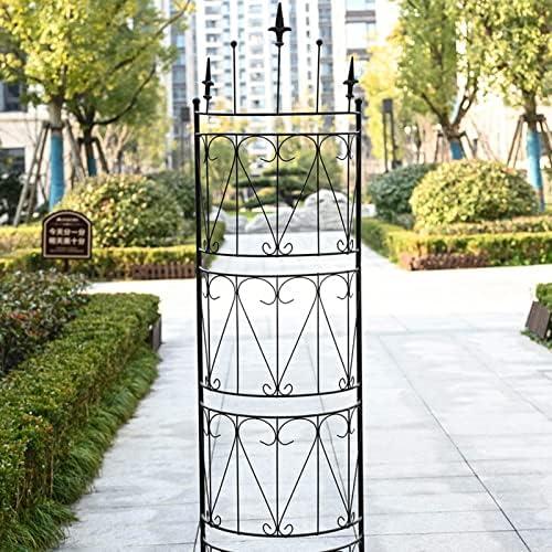 つる植物用の半円筒形ガーデントレリス、金属オベリスクアーチアーバー