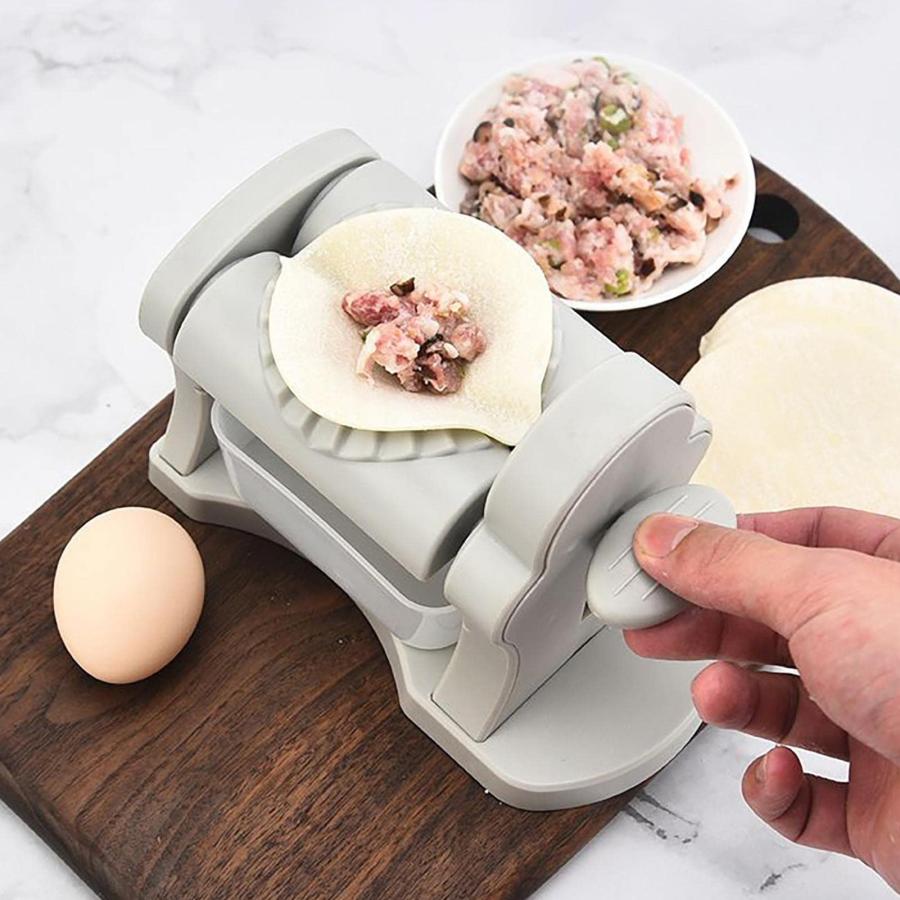 餃子メーカー、収納ボックス付き手動餃子プレス機、家庭用自動餃子