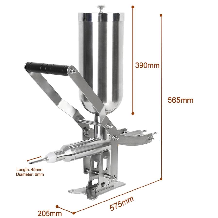 手動クリーム充填機 5L ドーナツ充填機 業務用 家庭用 ラテン 手動クリーム充填機 5L ドーナツ充填機 業務用 家庭用 ラテン