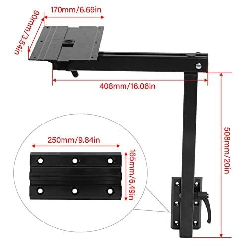 RVテーブルレッグベースマウント RVアクセサリー 軽量ブラック