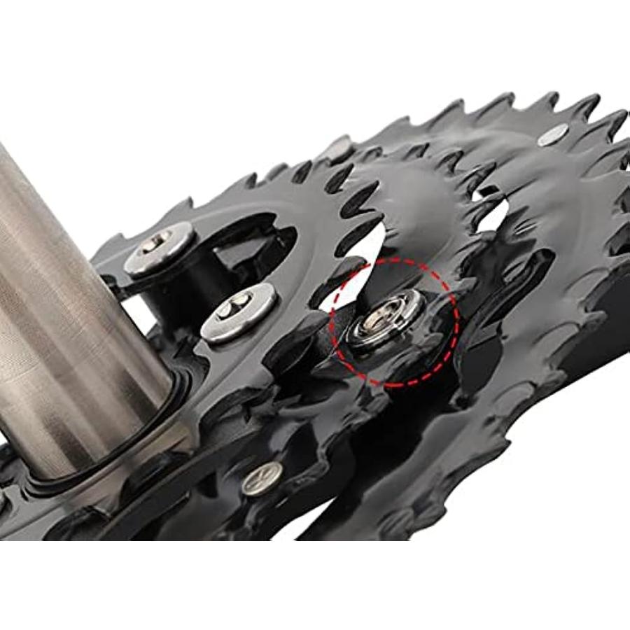 クランクセット 170mm MTBクランクセット ホローインテグレーテッド 24