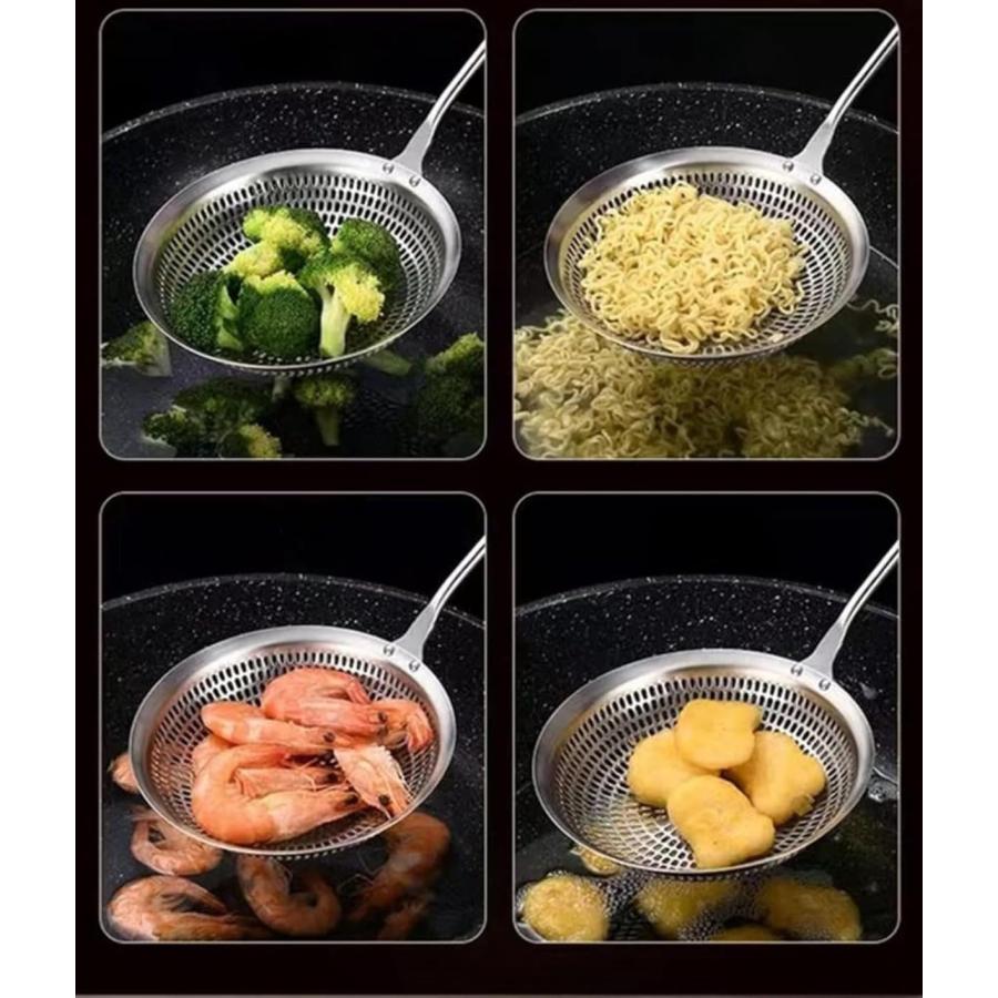 カス揚げ ステンレス すくいざる あく取り ざる そば揚げ 揚げ物