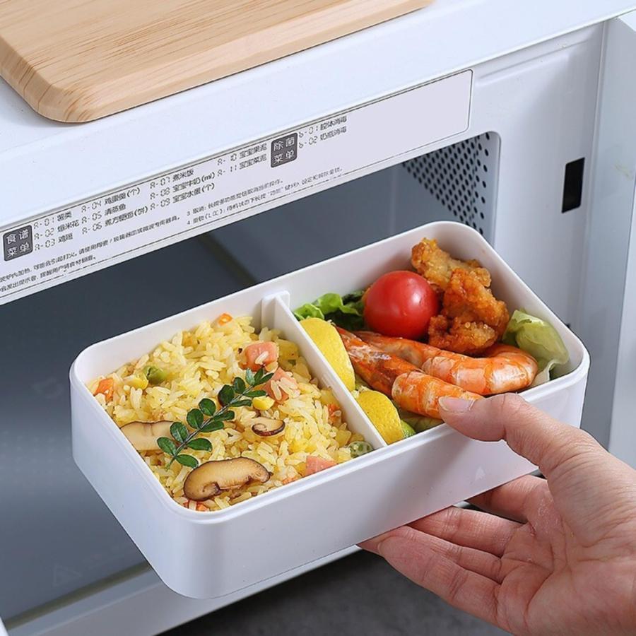 プレミアム大人用多機能弁当箱（）、本物の竹の蓋、100％漏れ防止