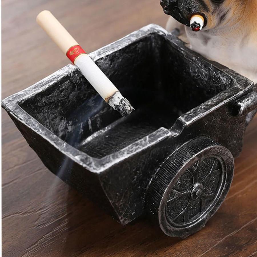 灰皿 可愛い 猫 防臭 樹脂製 オフィスの装飾用 タバコ 灰皿/家庭