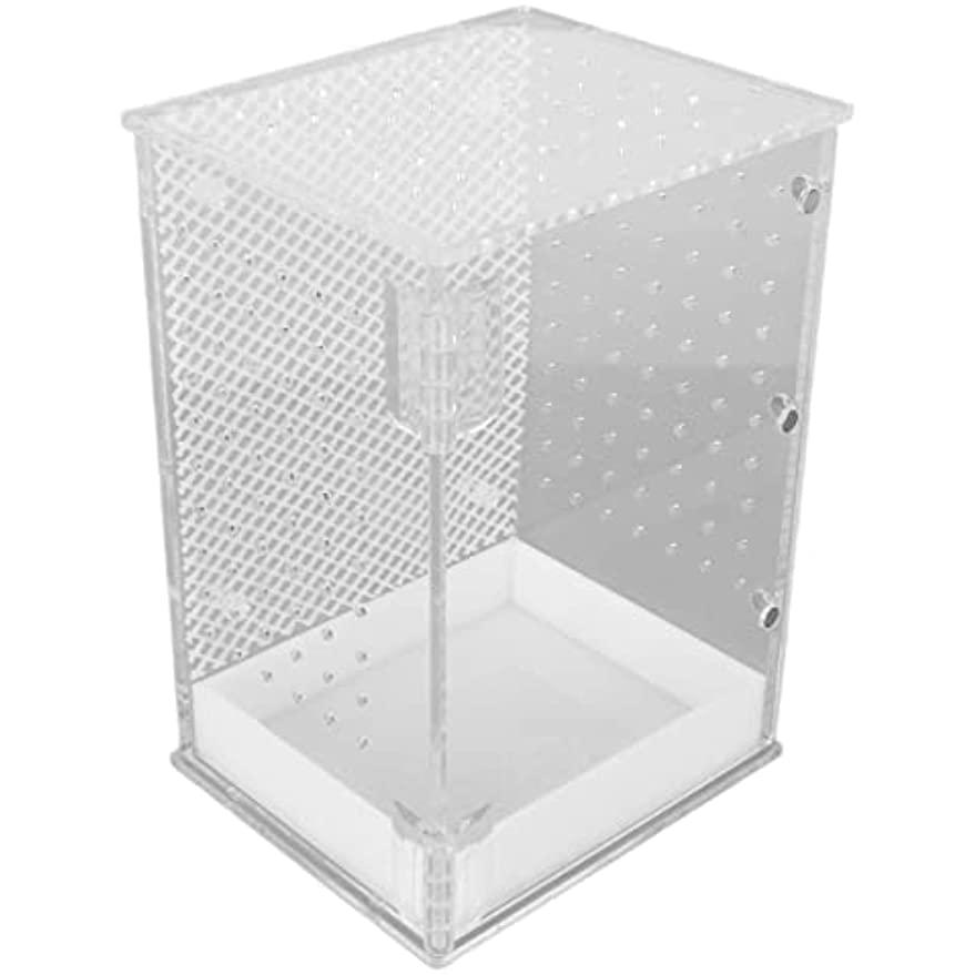 磁気アクリル爬虫類ケージ 爬虫類テラリウムタンク 引き出し式ボトム