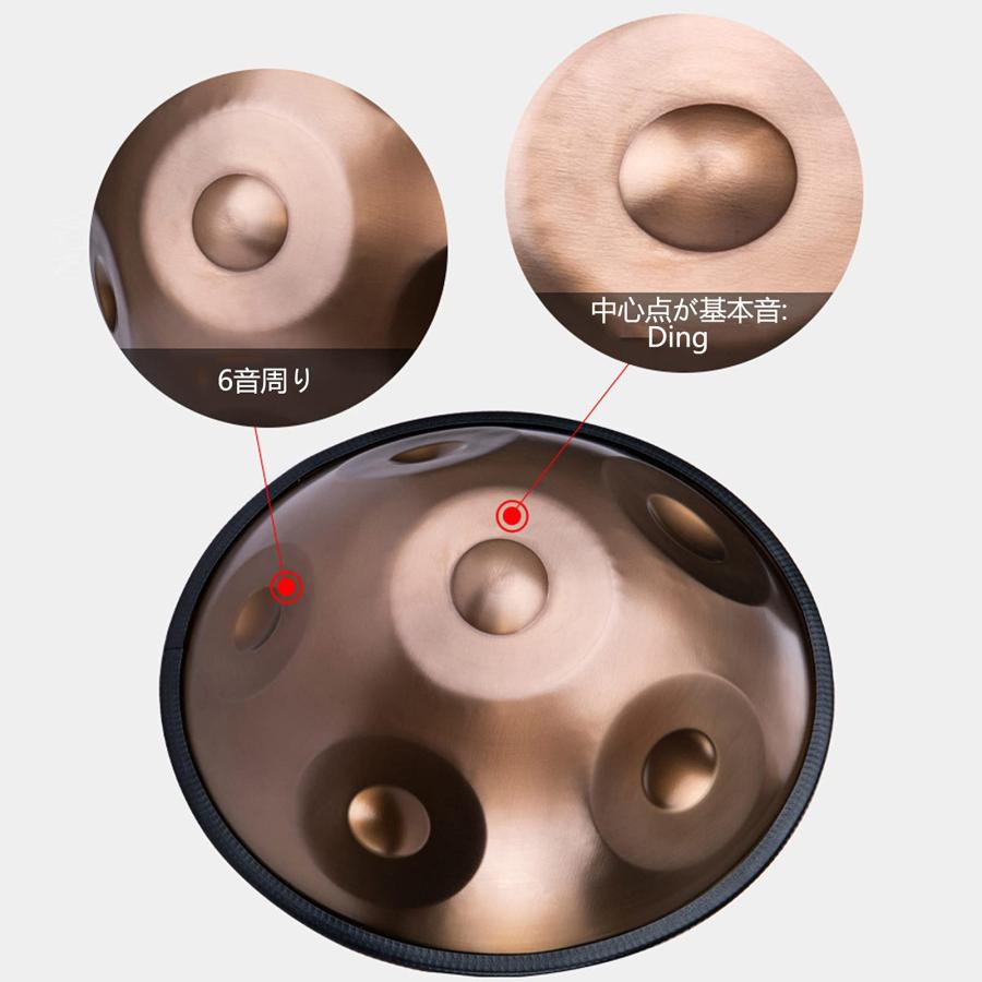 ハンドパンドラム楽器 handpan drum ハンドパンニ短調6ノート D